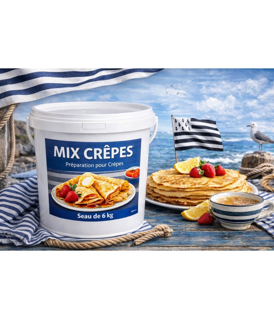 Mix crêpes sucrées 6 kg préparation professionnelle CHR et food-trucks