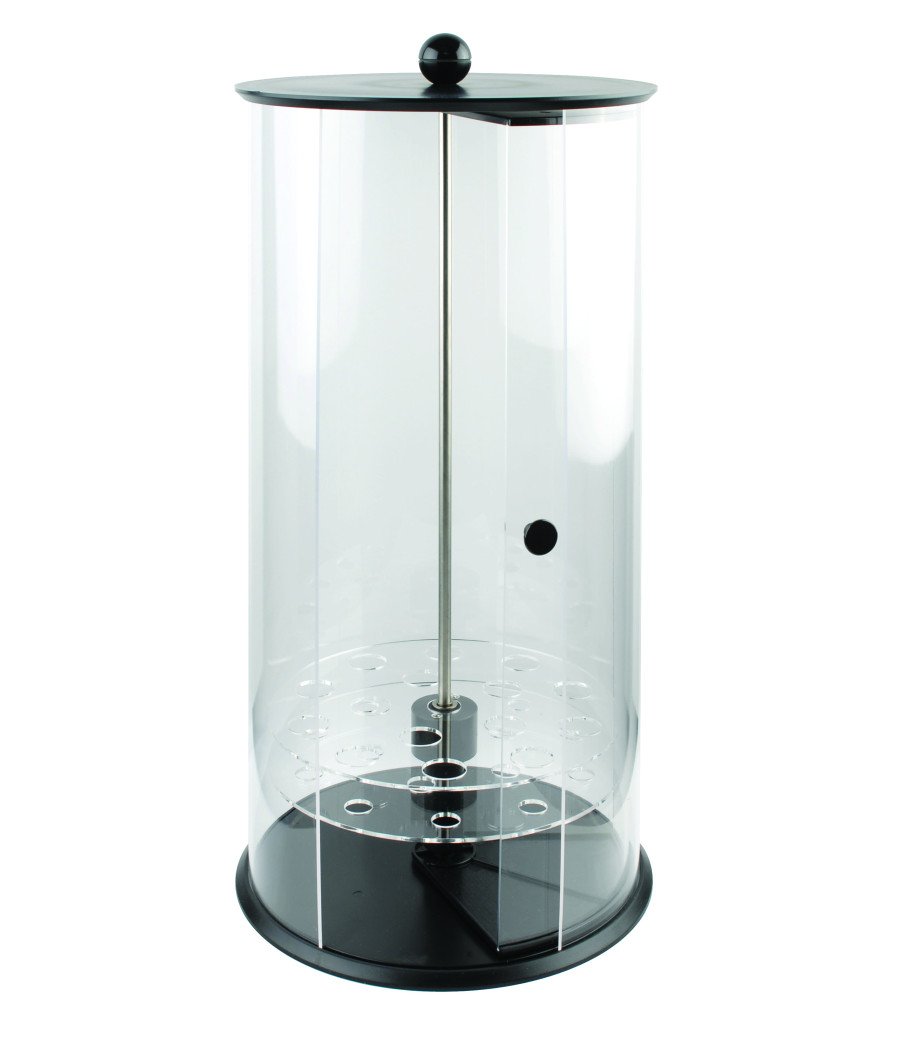 Porte-cornets rotatif professionnel en plexiglas P-252 pour glacier