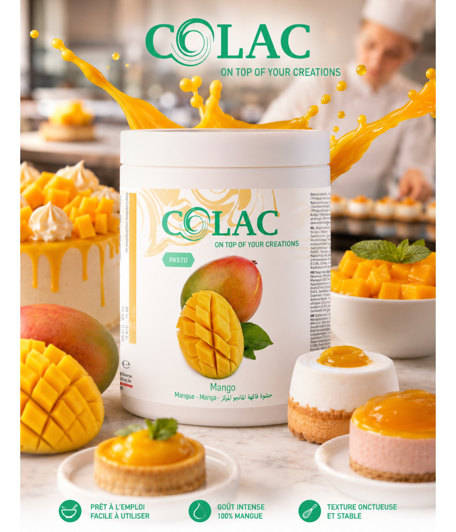 Fabrication d’un bac à glace mangue avec marbrage coulant ultra réaliste.